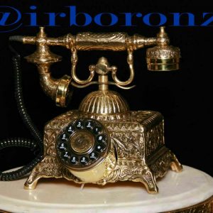 تلفن برنزی سنگین طرح قدیم