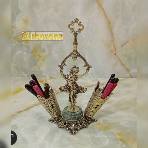 جا قاشق چنگال فرشته دسته دار سنگ سبز