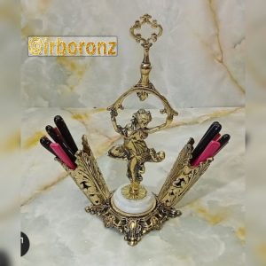 جا قاشق چنگال فرشته دسته دار سنگ سفید