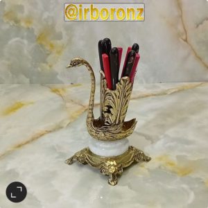 جا کاردی برنزی مدل قو سنگ سفید