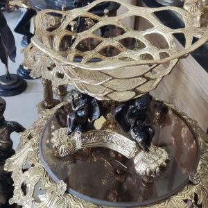 میوه خوری رومیزی برنزی مدل فرشته آنتیک